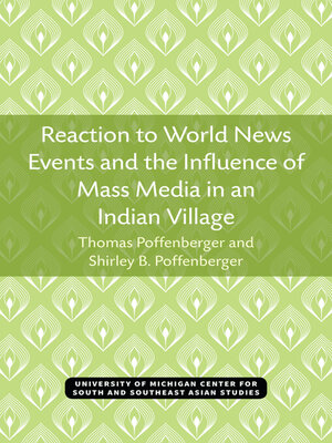 cover image of Reaction to World News Events and the Influence of Mass Media in an Indian Village